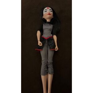 DC Super Hero Girls Katana Action Doll 12 Inch Mattel Black Grey Red Outfit